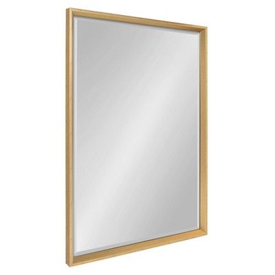 25.5"x37.5" Calter Framed Wall Mirror Gold - Kate and Laurel | Target