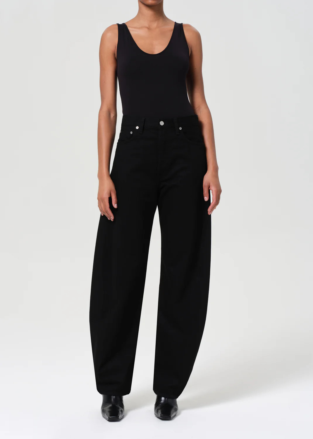 Luna High Rise Pieced Taper in Cover | AGOLDE