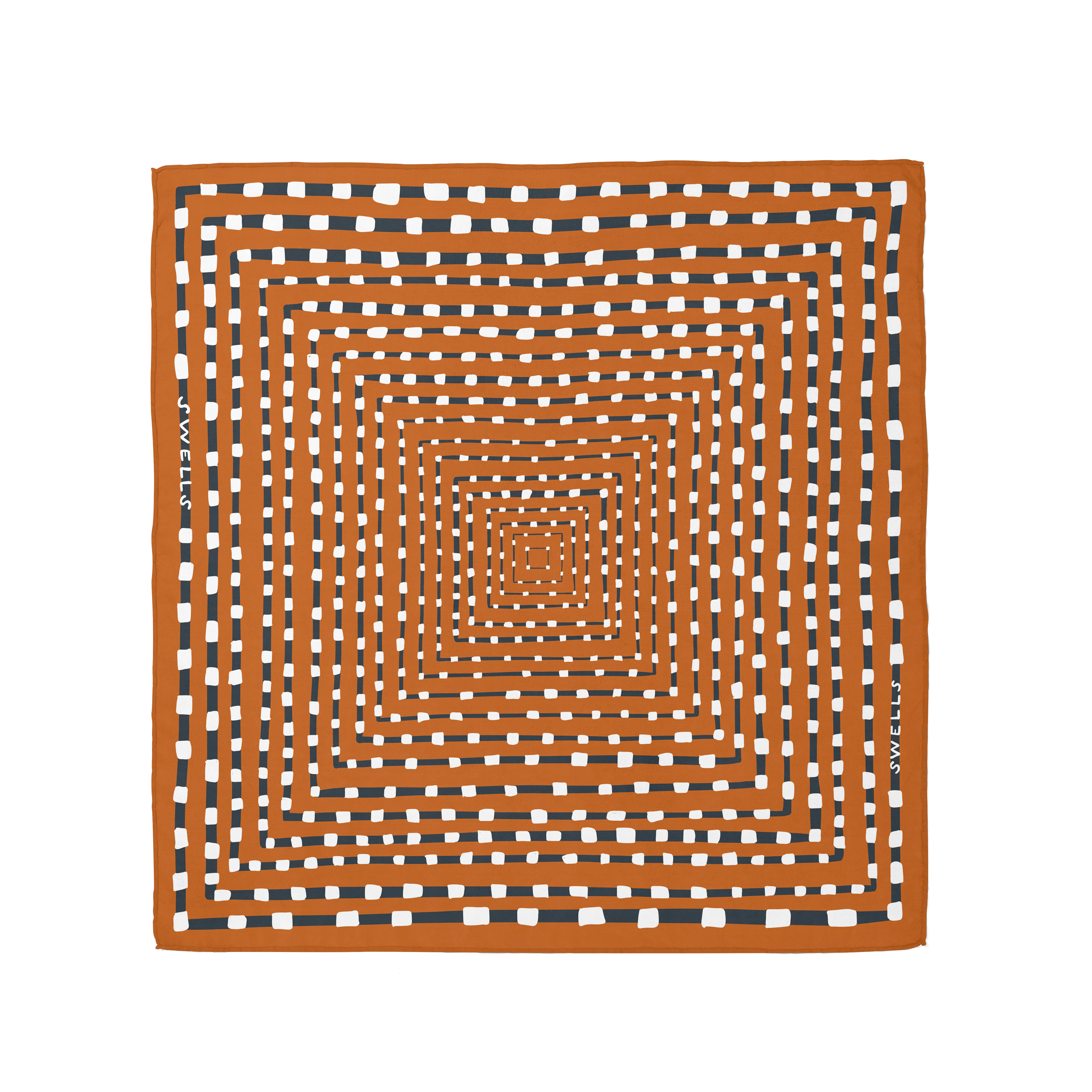 Burnt Orange + Grey Silk Gameday Scarf | Swells