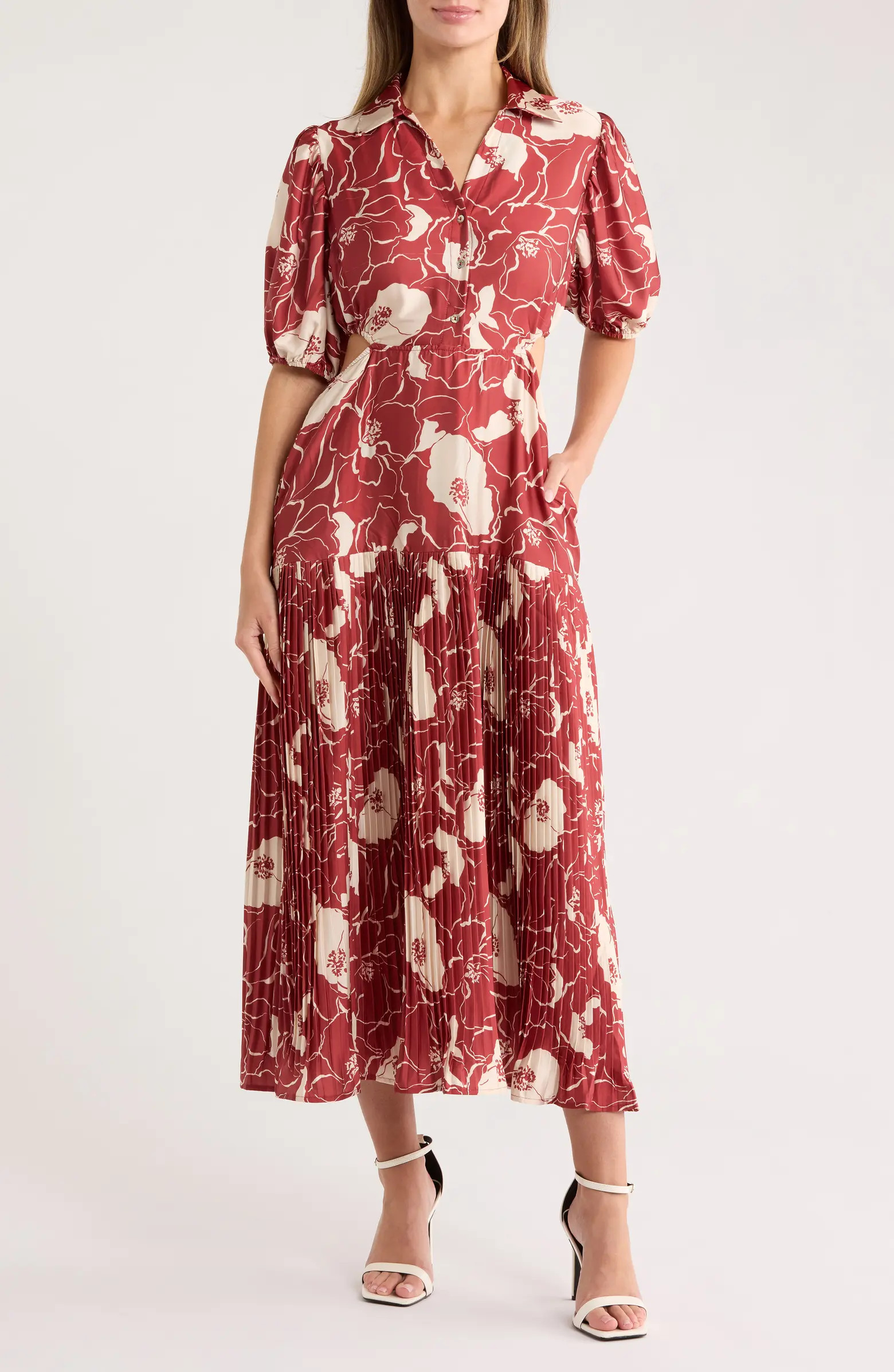 Johnny Collar Cutout Midi Dress | Nordstrom Rack