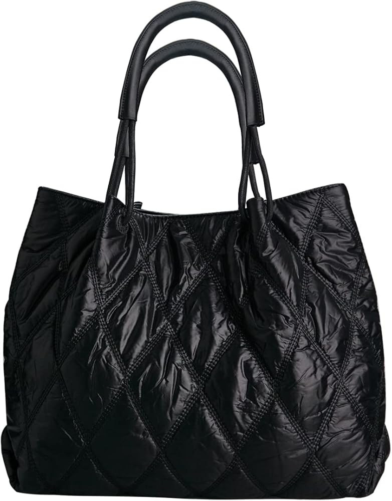 Lightweight Tote bag for Women, Fits anywhere Soft Quilted Padding Shoulder Bag | Amazon (US)