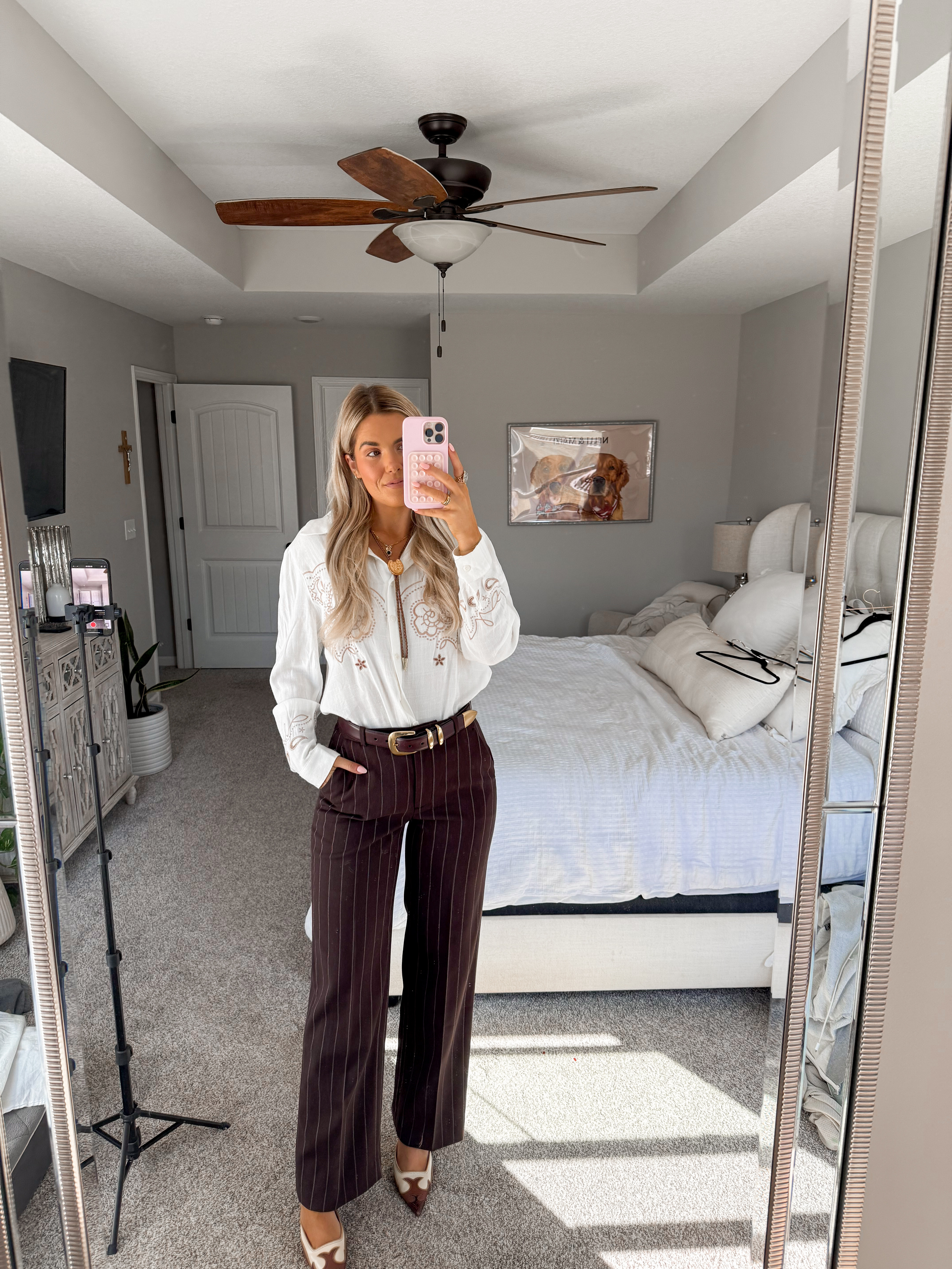 size 26 long in pants, size large in top (runs short and small) size small in belt, shoes are sold out so linking similar 

western office outfit 

#LTKWorkwear #LTKFestival #LTKSeasonal