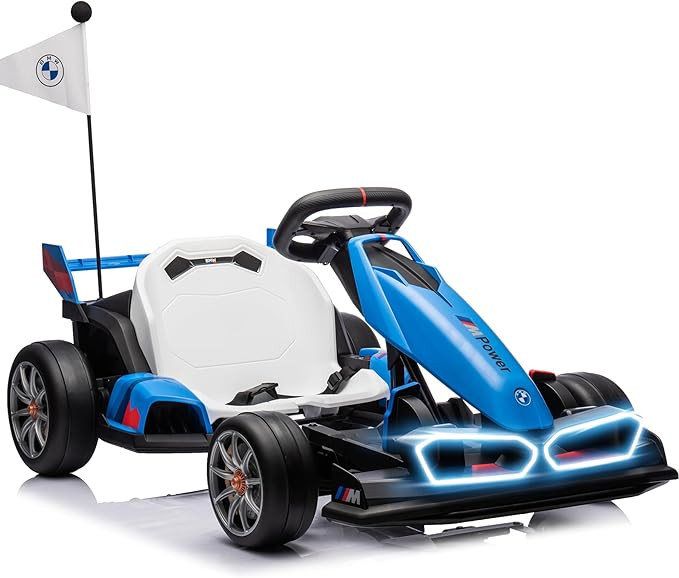24V Electric Go Kart for Kids, Drift Racing Go Kart, Licensed BMW 7.5 MPH Electric Go Kart with D... | Amazon (US)