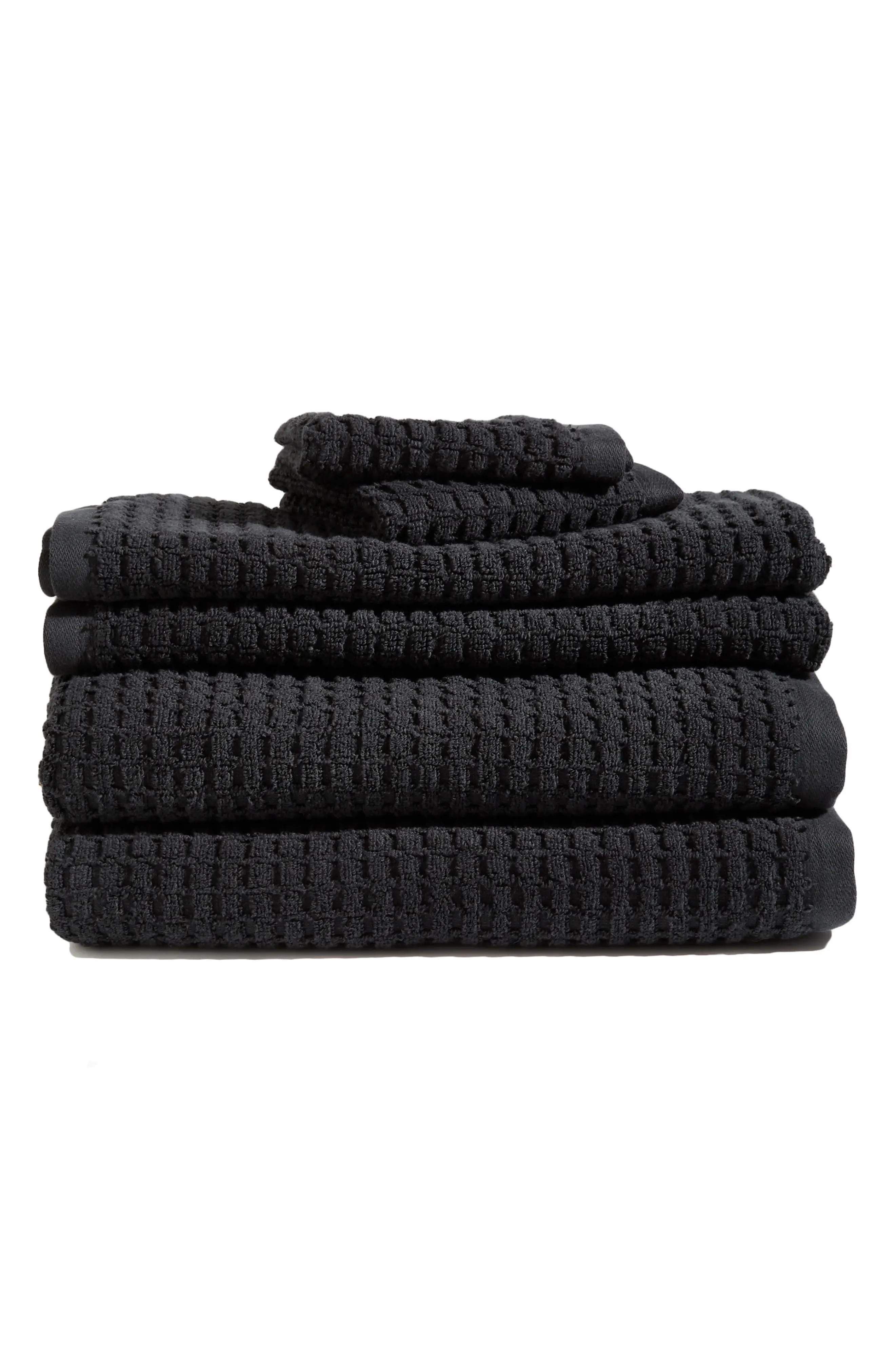 DKNY Quick Dry 6-Piece Bath Towel, Hand Towel & Washcloth Set in Moss at Nordstrom | Nordstrom