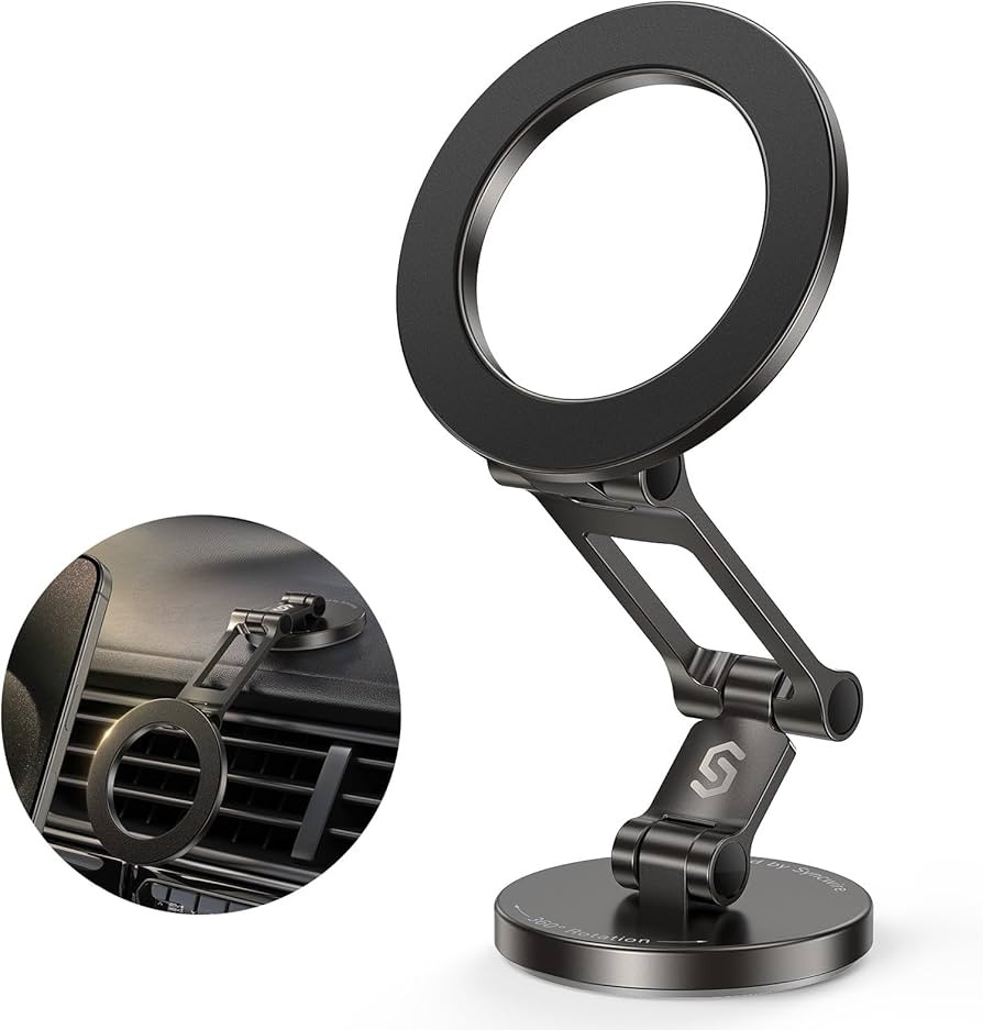 Syncwire Fits MagSafe Car Mount for Car Dash&Tesla Screen[All-Metal] Magnetic Phone Holder, [Flex... | Amazon (US)