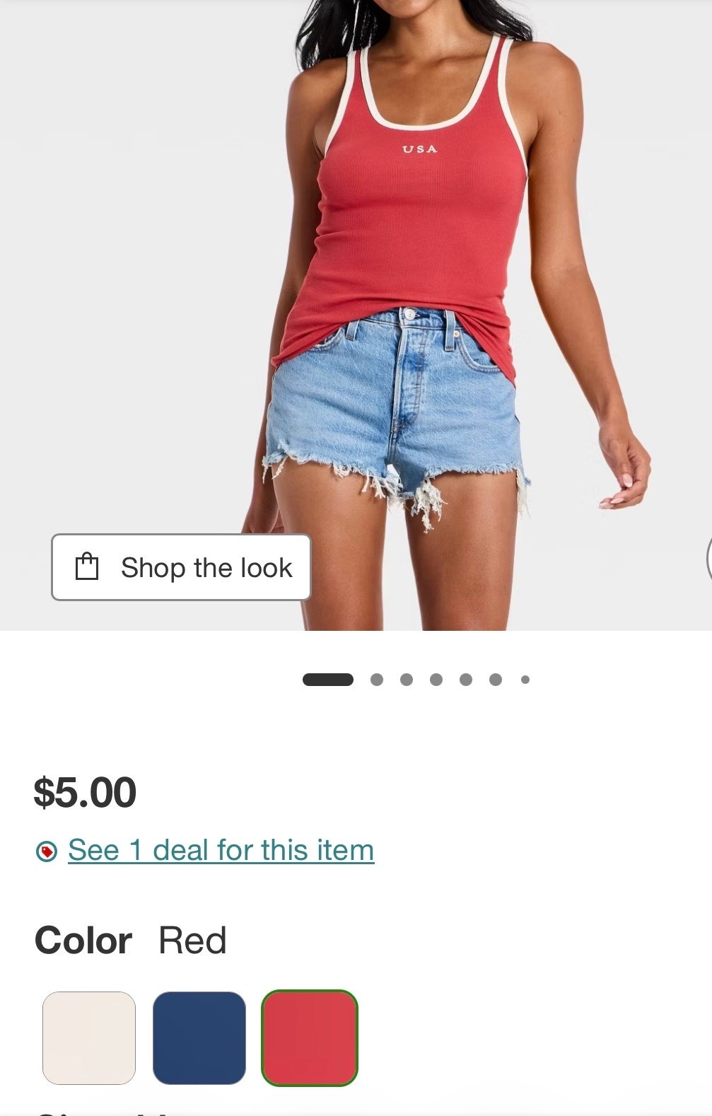 Target style
Target deals
USA
Red white blue
4th of July 
Women’s tanks 
$5 tank top

#LTKootd #LTKSeasonal #LTKSaleAlert