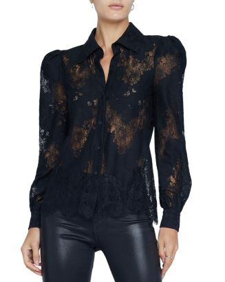 L'AGENCE Jenica Lace Blouse  | Bloomingdale's Women | Bloomingdale's (US)