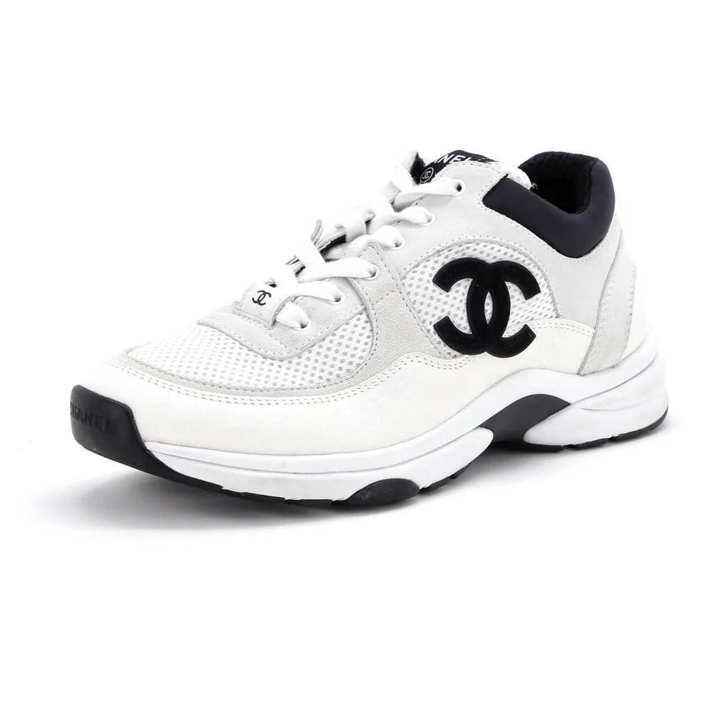 Women's CC Low-Top Sneakers Leather and Mesh | Rebag