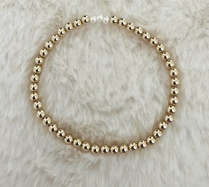 Trinity Saltwater Pearl 14k Gold Filled - Etsy | Etsy (US)