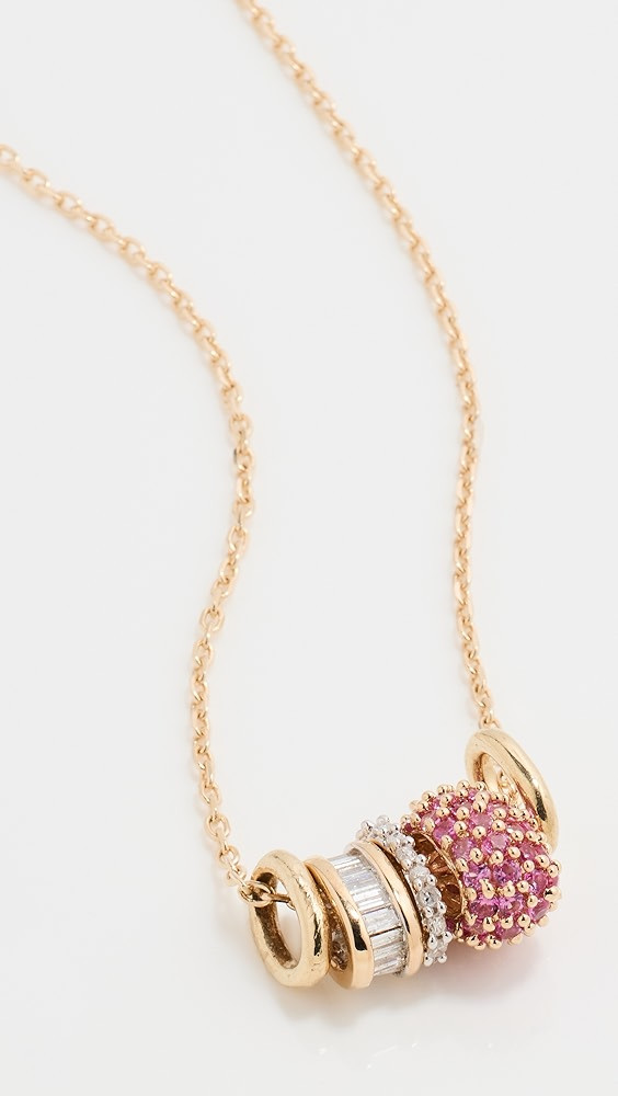 Adina Reyter 14k Bead Party New Pink Sapphire Rager Necklace | Shopbop | Shopbop