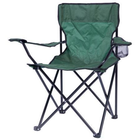 Portable Folding Outdoor Camping Chair with Can Holder, Green | Walmart (US)