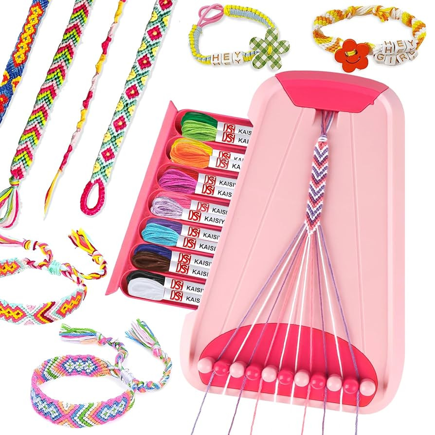 Rdfmy Friendship Bracelet Making Kit for Girls, Arts and Crafts Bracelets String Maker Kit for Ki... | Amazon (US)