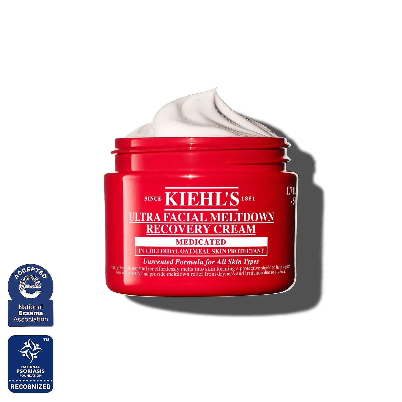 Ultra Facial Cream Medicated – Meltdown Recovery Cream with Colloidal Oatmeal, Sensitive Skin ... | Kiehl's