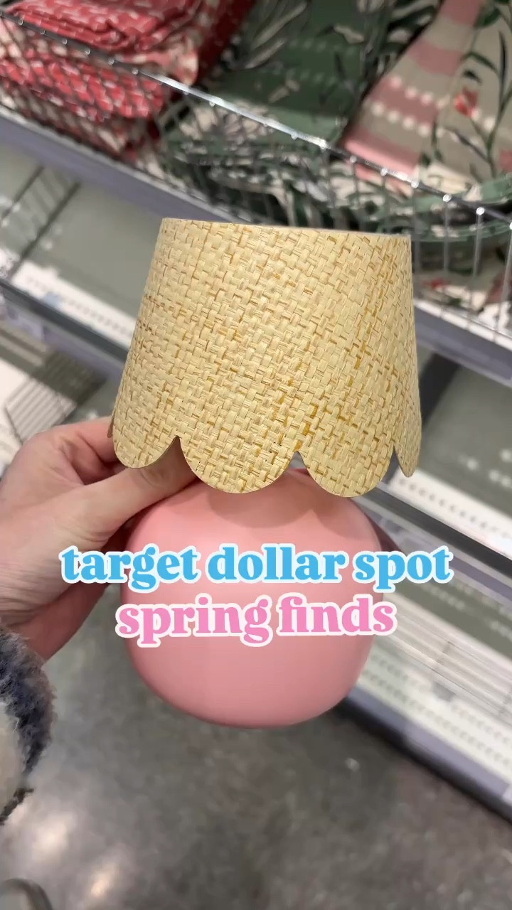 New target dollar spot spring finds! 


Target scalloped lamp. Target spring home finds. Target Easter finds. #targethome

#LTKFindsUnder50 #LTKHome
