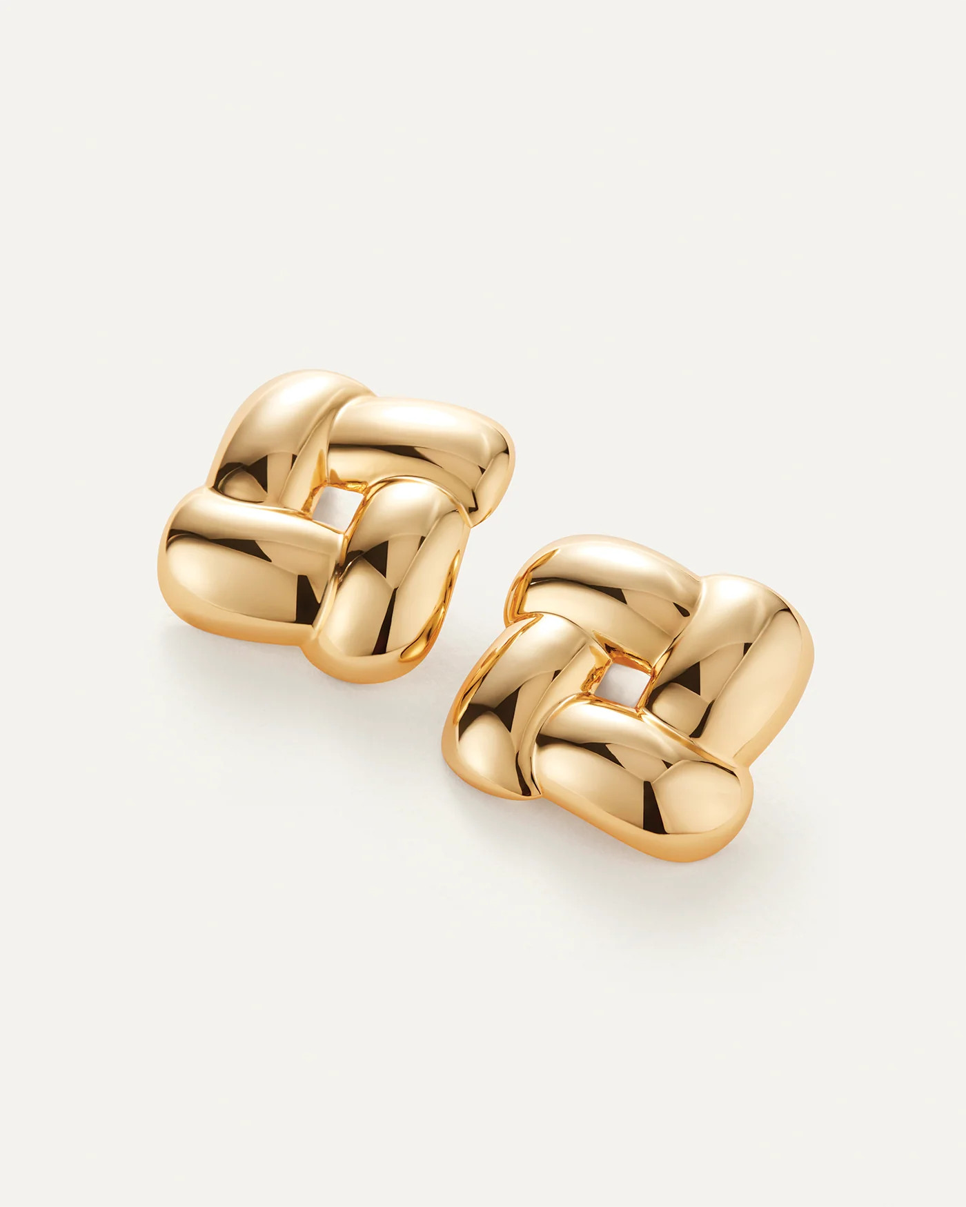 Mega Woven Square Earrings | Jenny Bird (US)