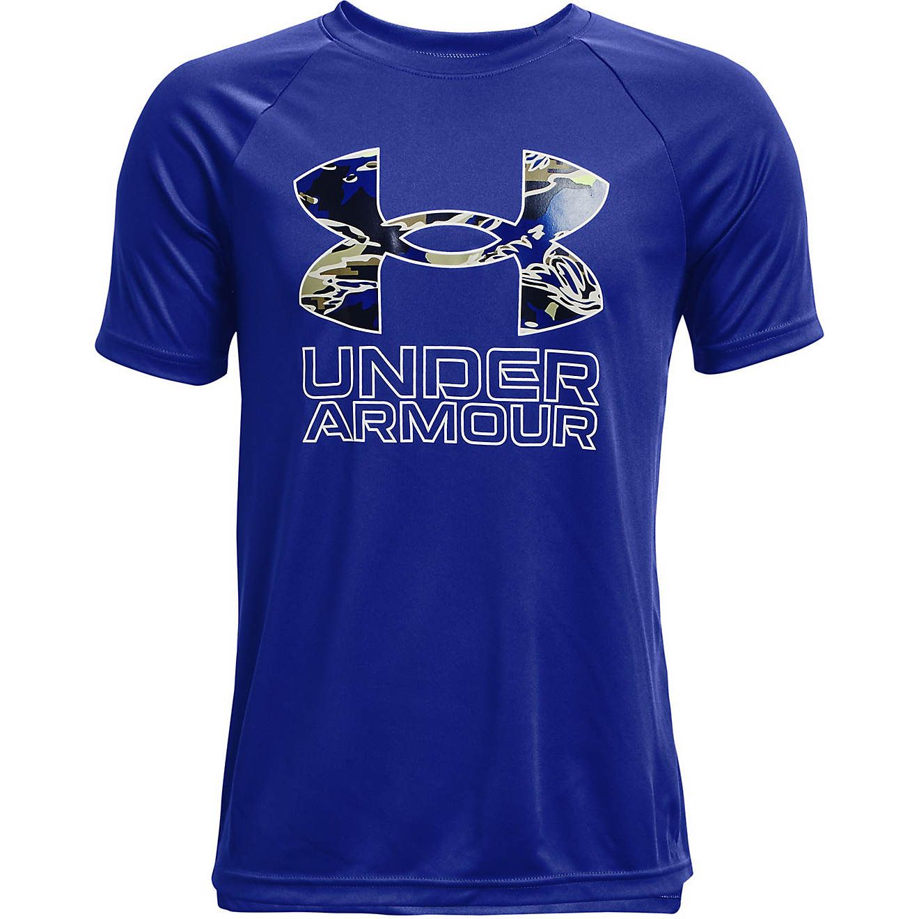Under Armour Boys' UA Tech Hybrid Printed T-shirt | Academy | Academy Sports + Outdoors