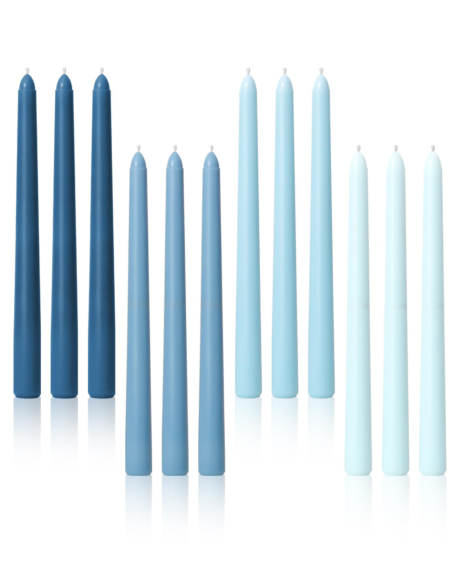 Viyffo 10 Inch Taper Candles, 12 Pack Blue-Unscented, Dripless Design– Long Tall Tapered Candle... | Amazon (US)