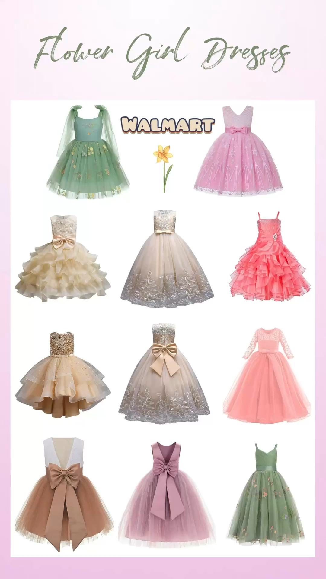 Affordable girls spring easter dresses at Walmart, starting at $11.99.

Girls party dresses, flower girl dresses, girls formal dresses, girl special occasion dress.

#LTKWedding #LTKSeasonal