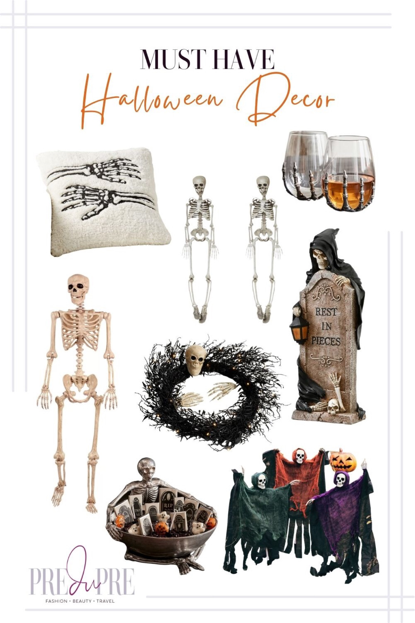 Deck out your home to be the spookiest (or cutest one too) on the block with these 5 must have Halloween decor ideas. Read more at www.predupre.com

Halloween, Halloween decor, spooky decor, skeleton, skeleton decor

#LTKSeasonal #LTKstyletip #LTKHalloween