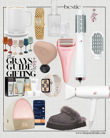 Gifts for bestie gift guide from Amazon 

Wine glasses, t3 hair dryer, Ugg slippers, hatch, gold watch, ice roller 

#LTKbeauty #LTKGiftGuide #LTKfindsunder100