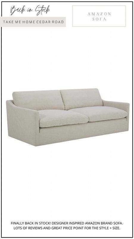 AMAZON BRAND CLOUD SOFA DUPE BACK IN STOCK

this sofa has been out of stock forever! Lots of reviews and great price point for the style and size.

Couch, sofa, cloud couch, cloud sofa, amazon home, Amazon finds 

#LTKsalealert #LTKhome