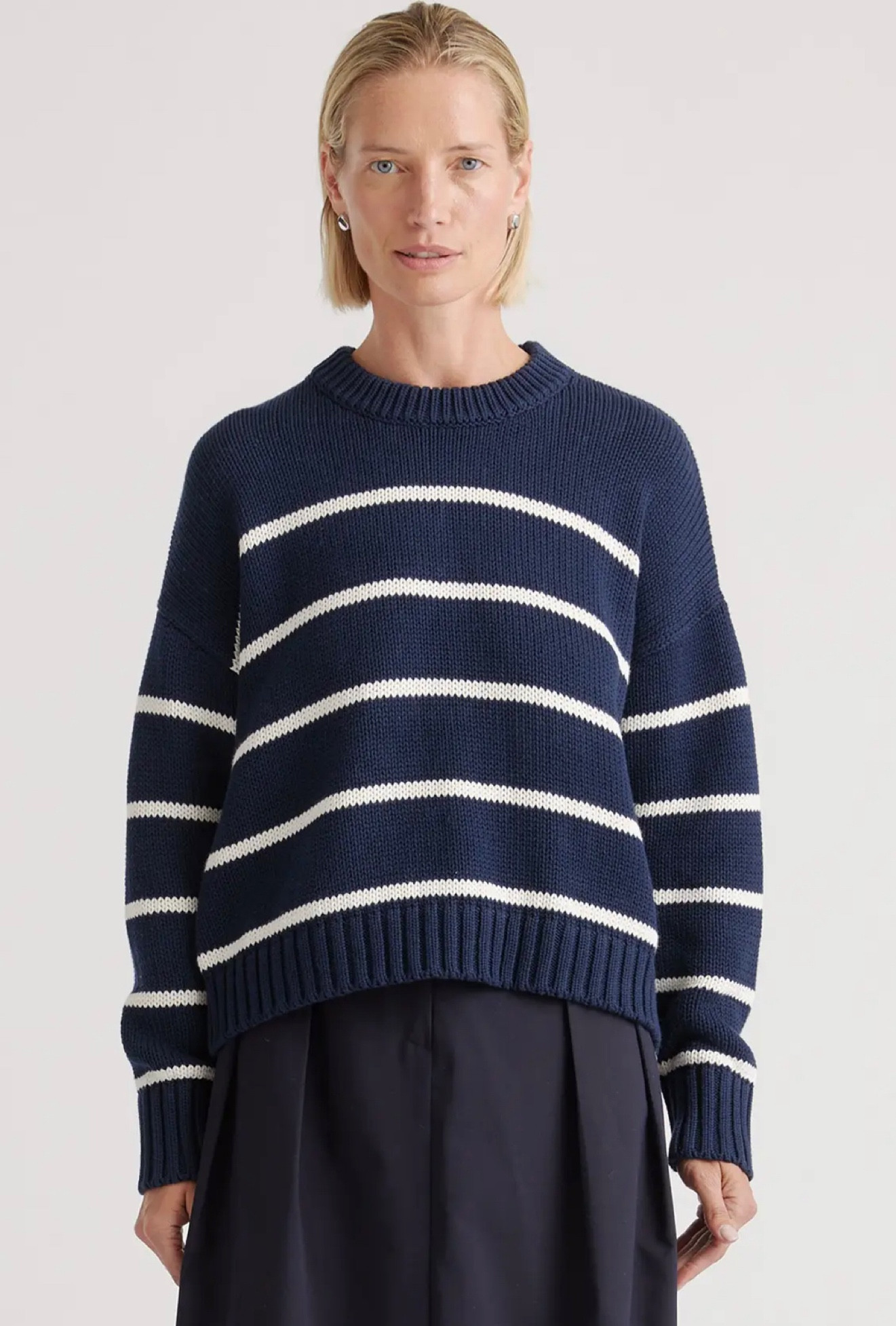 The best sweaters and they are under $50. Great quality- I have them in 5 colors, and I am definitely ordering the new striped option. They are perfect to take on a flight in case you get cold. Size up for an oversized look.

#LTKfindsunder50 #LTKtravel #LTKSeasonal