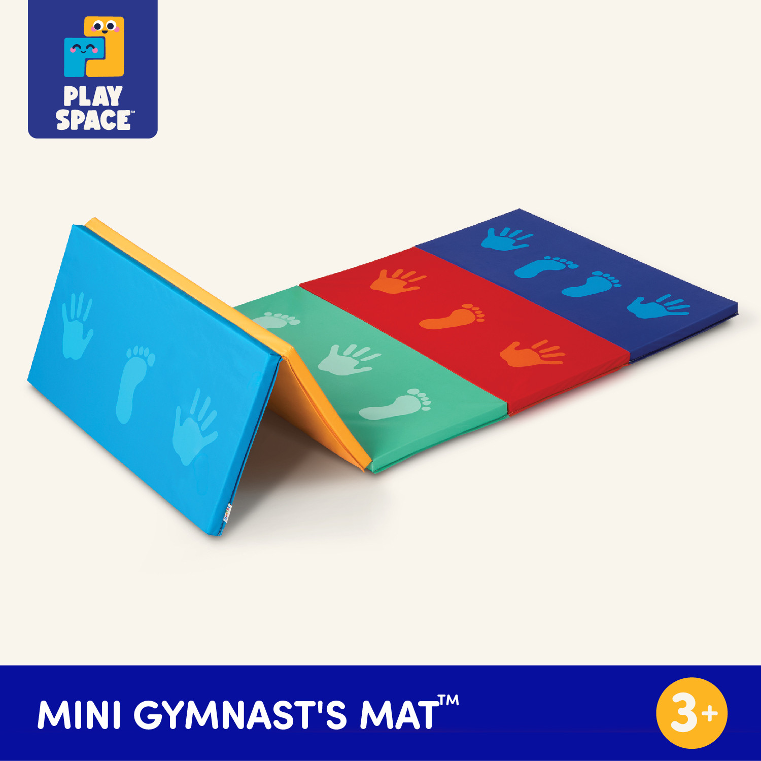 Battat Mini Gymnast's Mat with Foldable Multicolor S-M Design and Handle, Preschool Toy for Toddl... | Walmart (US)