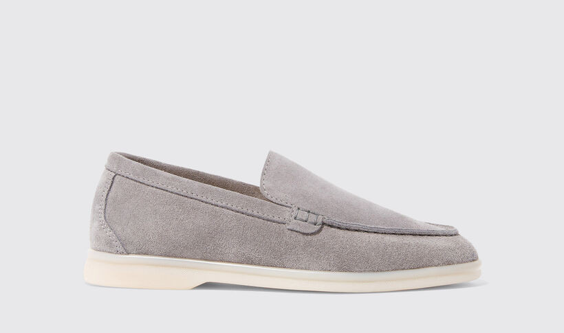 Ludovica Girl Grey Suede Girl Shoes | Scarosso® | Scarosso