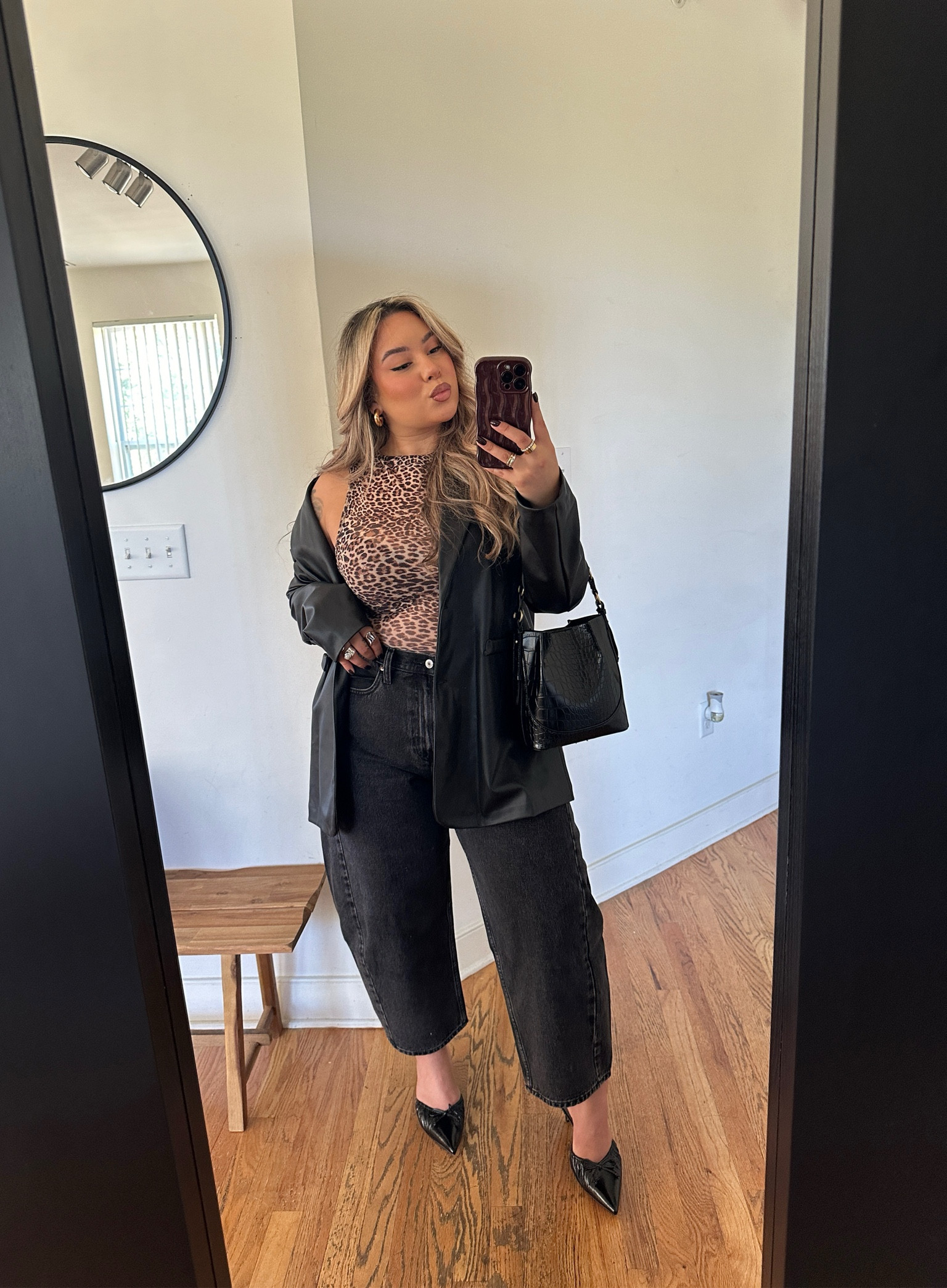 Fall Outfit Inspo🐆🖤

Top: size M
Jeans: 31 
Blazer: M
Shoes: TTS 

#LTKMidsize #LTKStyleTip #LTKSeasonal