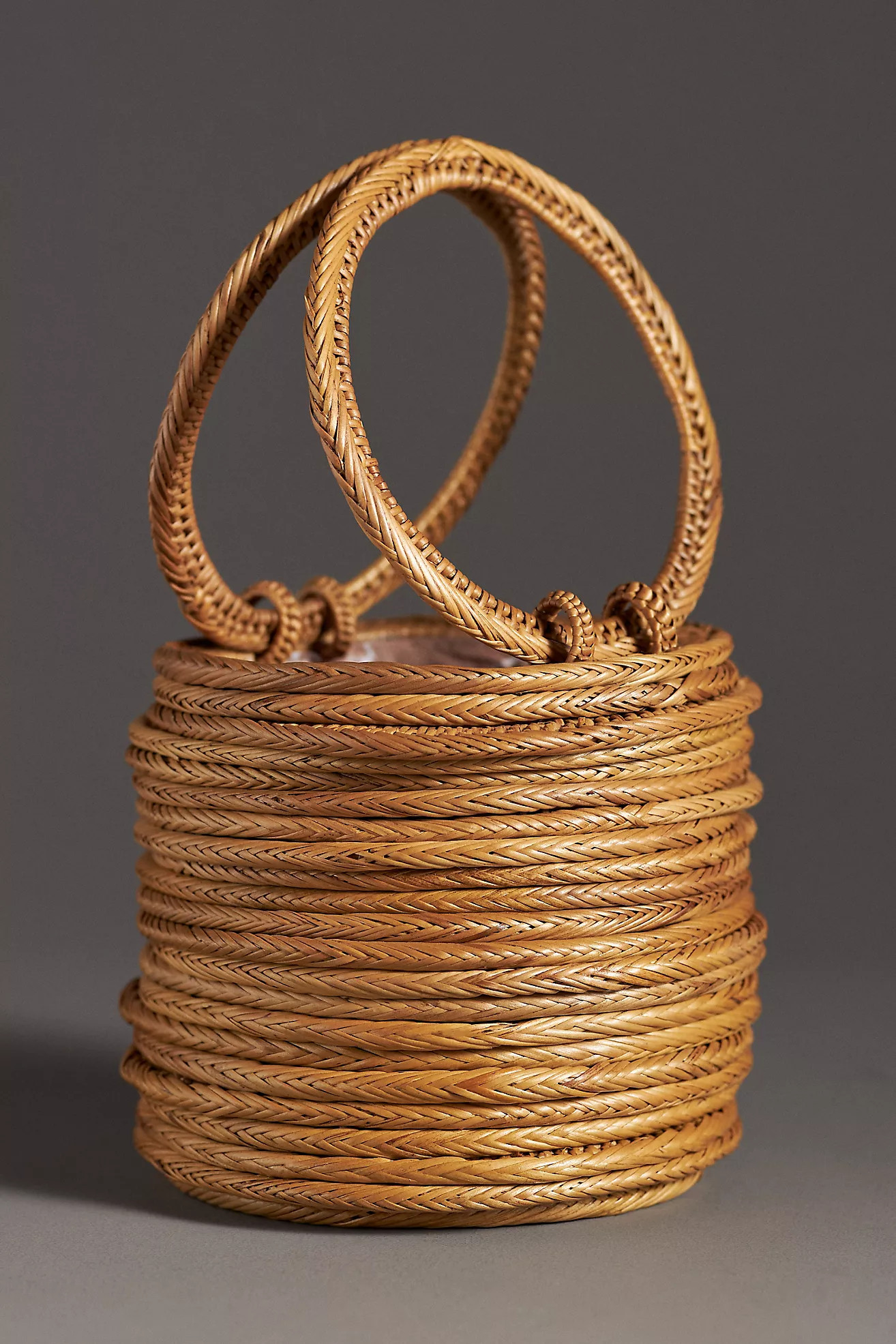Bali Layered Rattan Bucket Bag | Anthropologie (US)