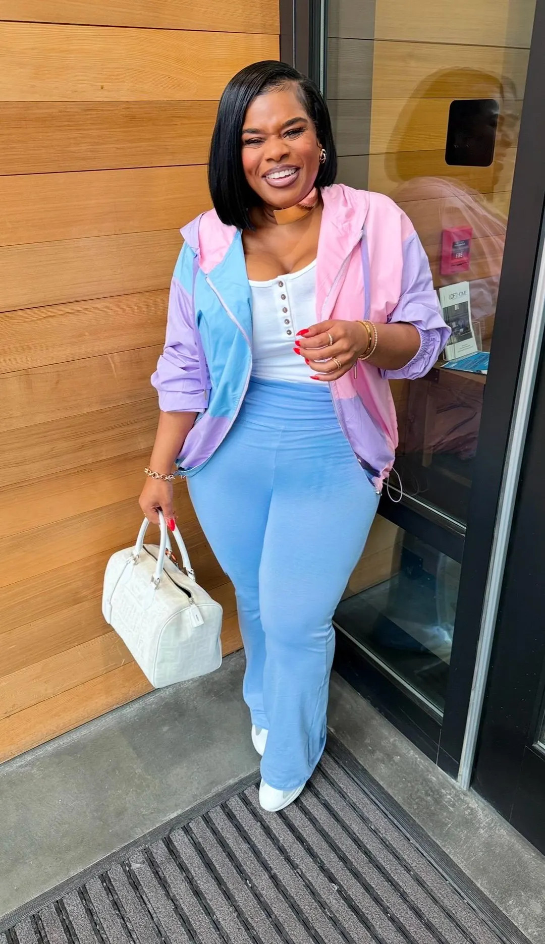 Pastel Nylon Jacket Set | Etsy (US)