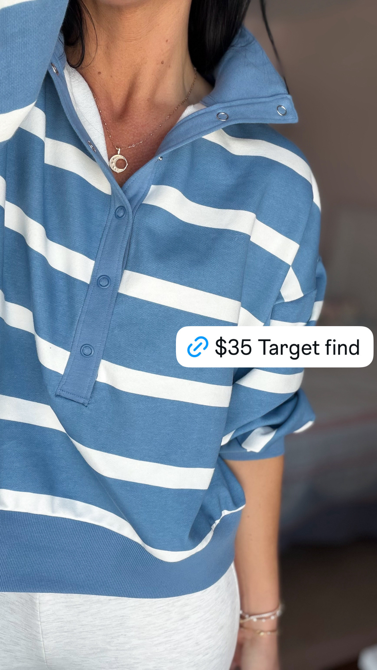 A classic blue and white striped pullover for under $35! 

spring style, blue and white, stripes, striped pullover, Target style, Target, classic style, pullover, loungewear, active wear 

 #LTKootd #LTKmomlife #LTKActive