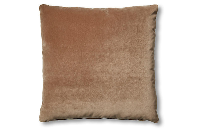 Hazel Pillow, Toffee Velvet | One Kings Lane