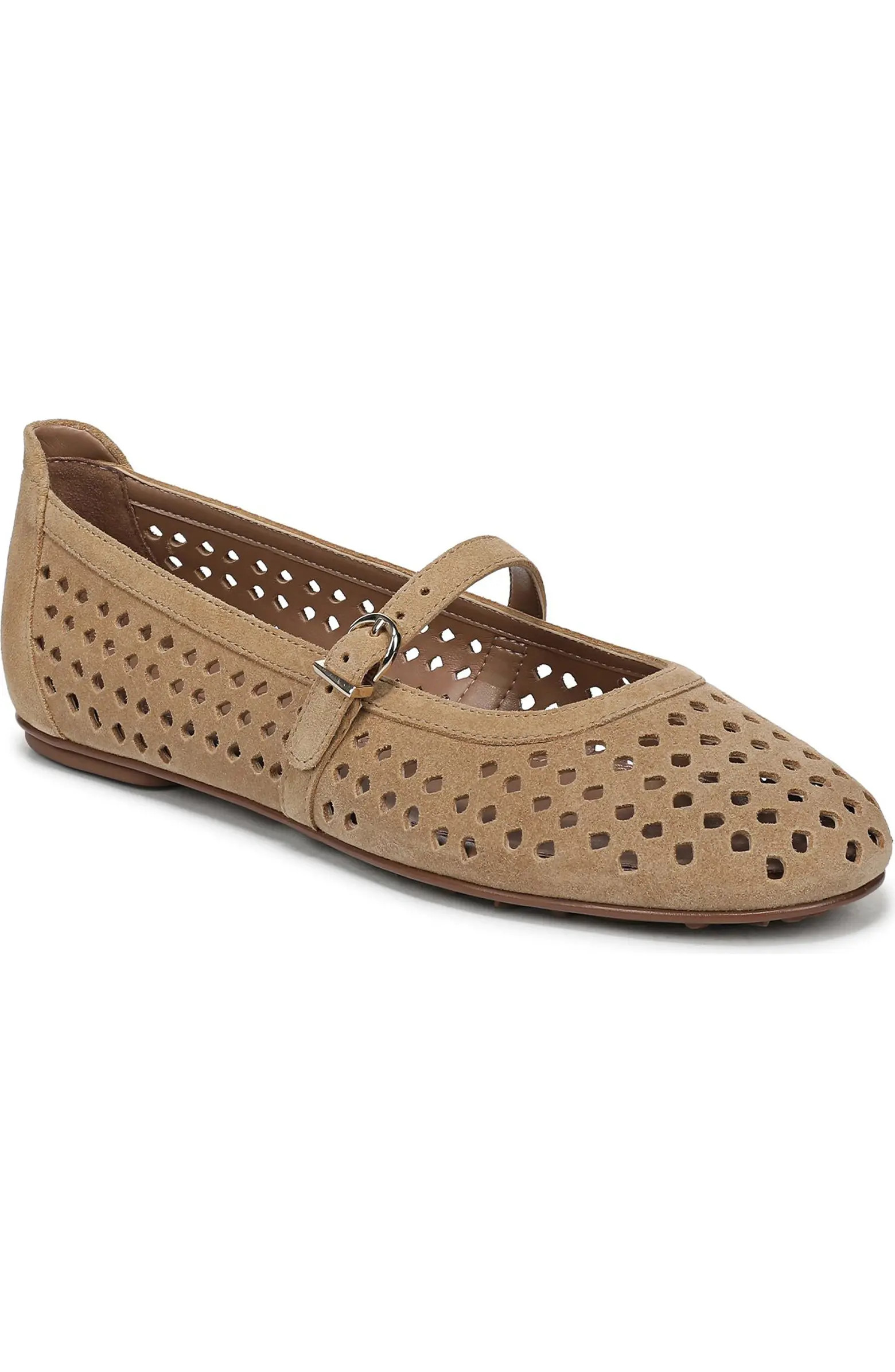Aria Perforated Flat (Women) | Nordstrom