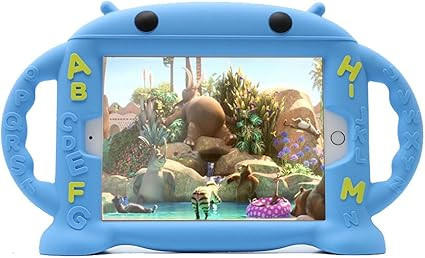 Kids Case for iPad Mini 5/4/3/2/1 Shockproof Silicone Protective Cover Handle Stand Case Fit Appl... | Amazon (US)