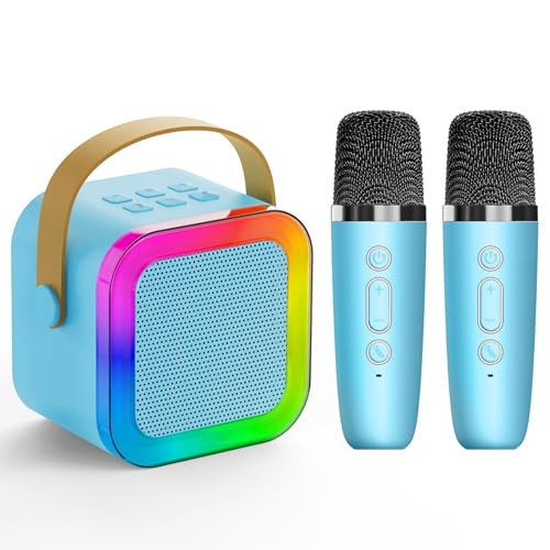 Mini Karaoke Machine for Kids Adults,Portable Bluetooth Speaker, 2 Wireless Microphones with Fun Voice Changing Function-Toys for 5 6 7 8 9 10 Year Old Girl Boys Birthday Gifts Ideas | Amazon (US)