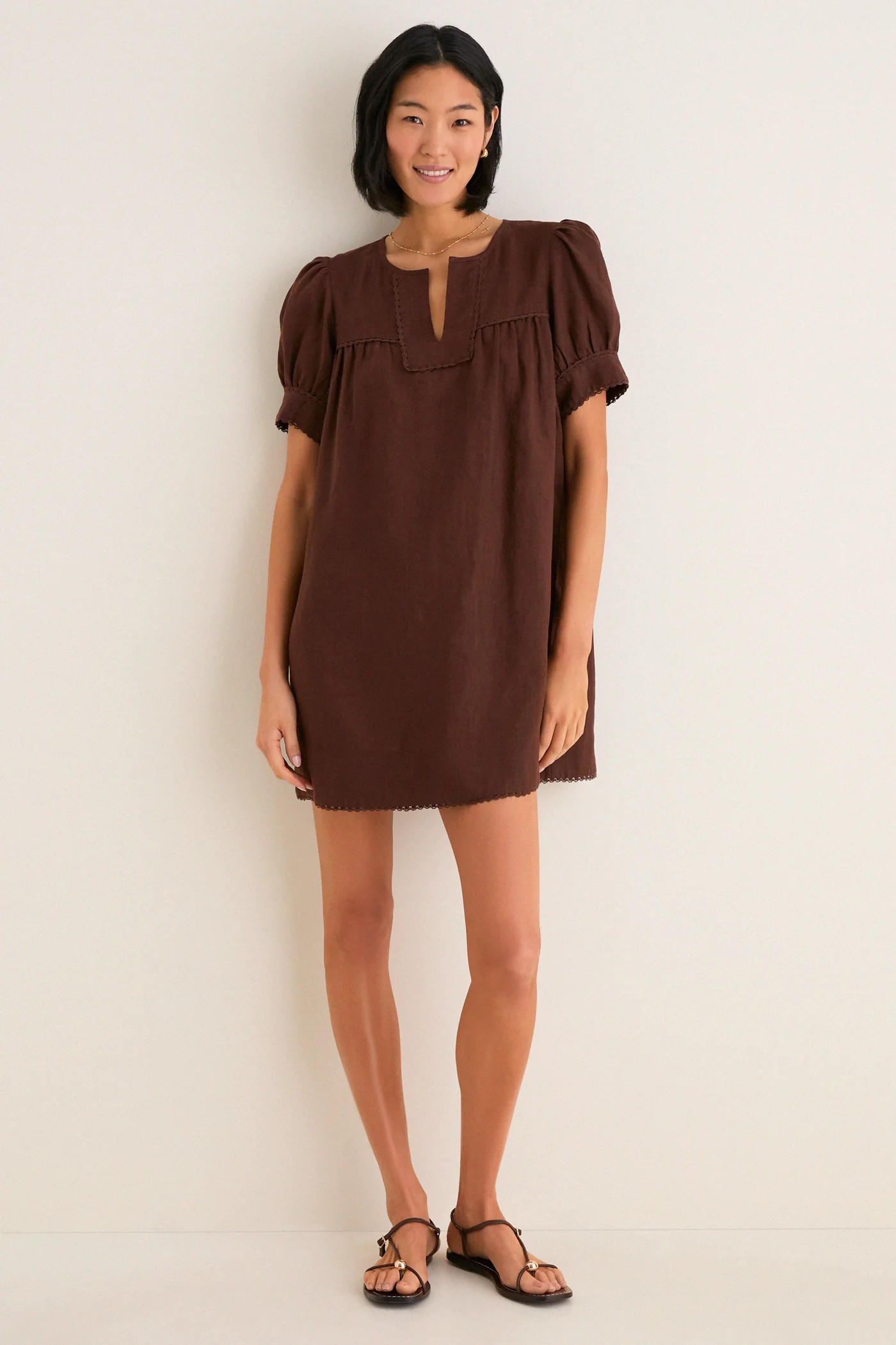 Chestnut Linen Bridget Dress | Tuckernuck (US)