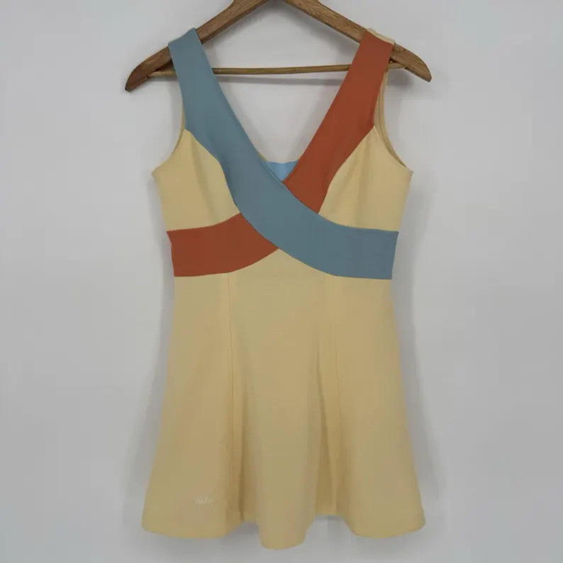 VTG 60s 70s Riha Santa Barbara Colorblock Tennis Dress Mod Crossover Mini 11/12 - Etsy | Etsy (Global)