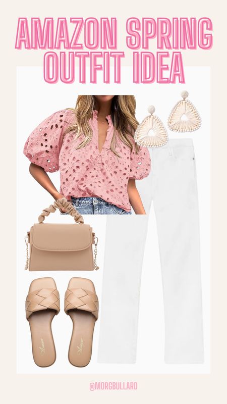 Amazon Spring Look | Spring Outfit | Spring Top | White Jeans 

#LTKfindsunder50 #LTKstyletip #LTKSeasonal