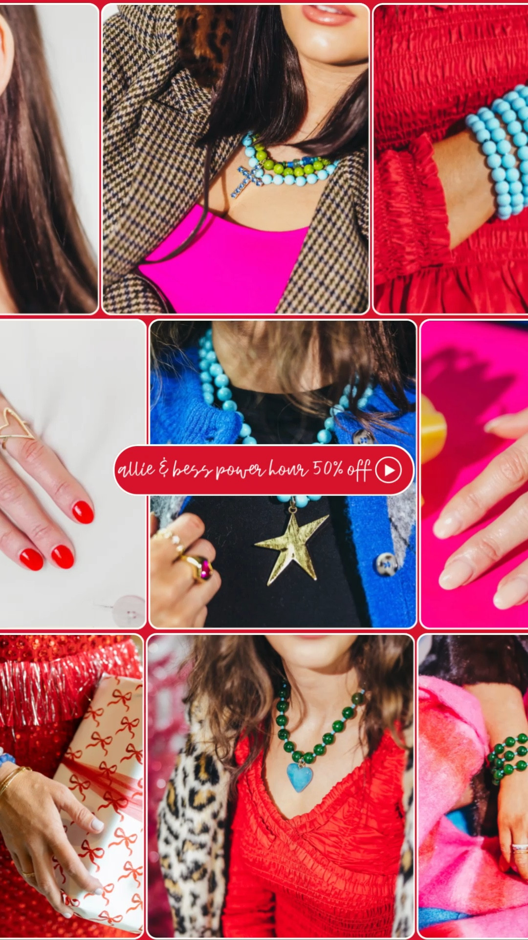 stock your carts!! power hour starts tonight at Allie and Bess • 50% off for one hour from 8-9pm CENTRAL • 

#LTKSeasonal #LTKSaleAlert #LTKHoliday