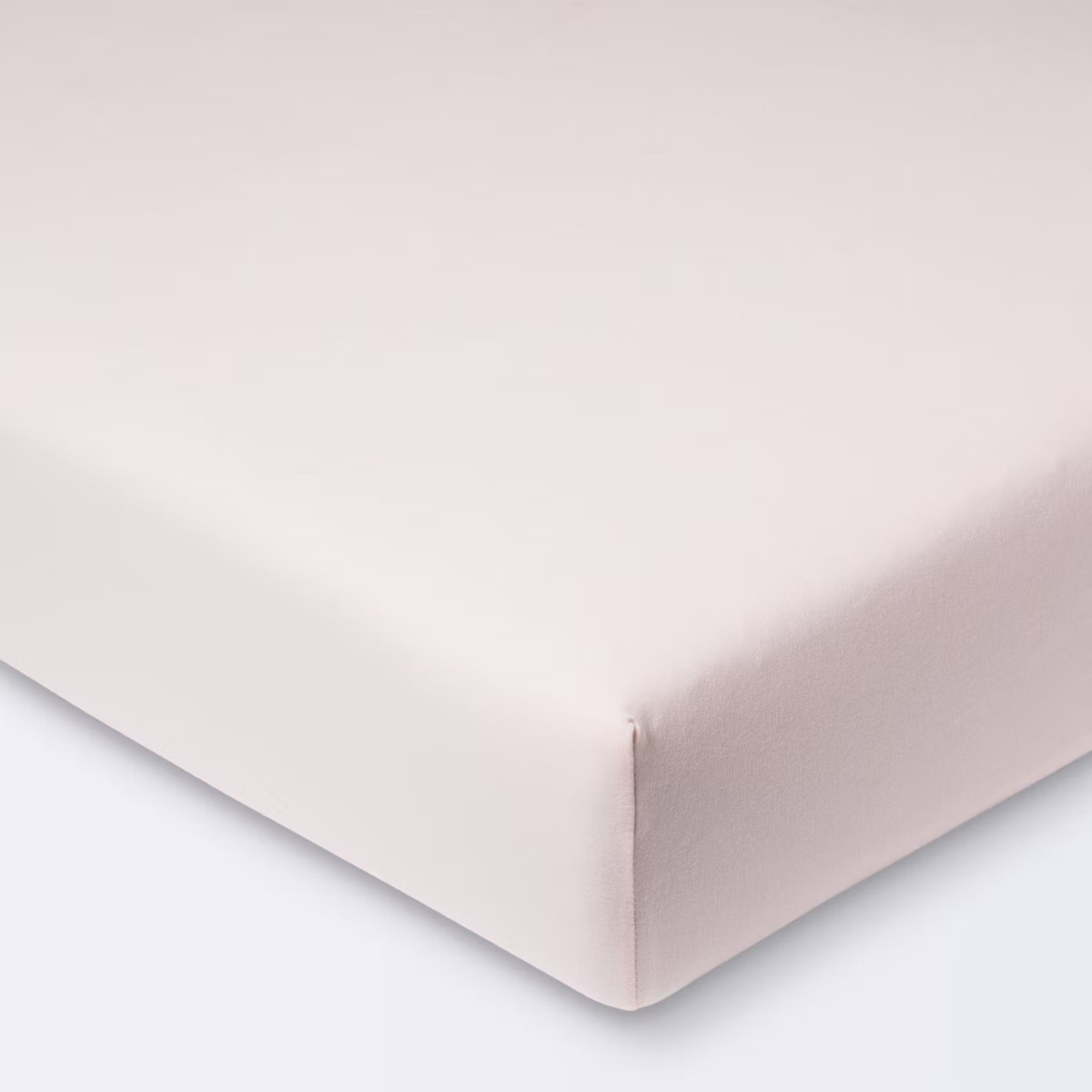 Polyester Rayon Jersey Fitted Crib Sheet - Cloud Island™ Light Pink | Target