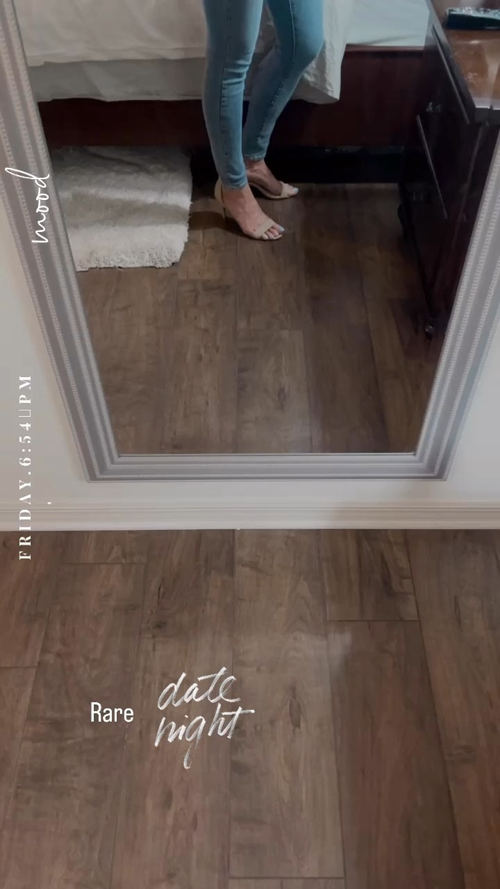 Date night 🥰 #datenight #jeans #bodysuit #dinner #targetjeans #lulu #nudeshoes 

#LTKShoeCrush #LTKOver40