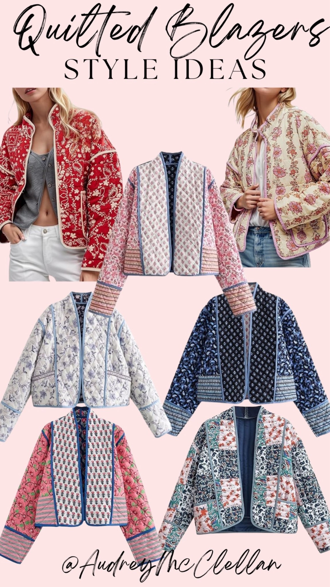 Cutest quilted blazers 

#LTKootd