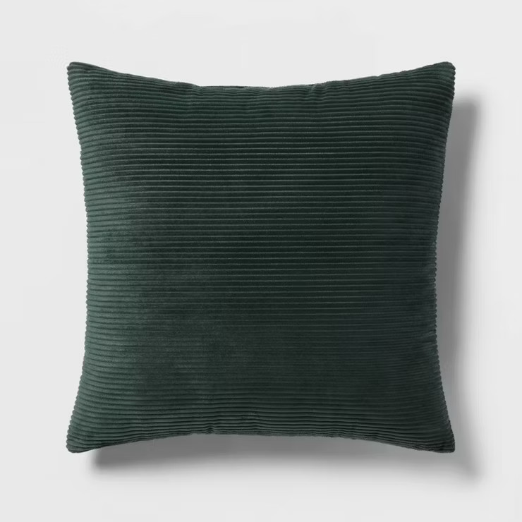 Square Plush Corduroy Decorative Throw Pillow - Room Essentials™ | Target