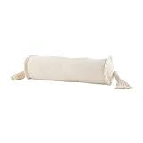 Mud Pie, Cream, Canvas Bolster Pillow, 24" x 8" | Amazon (US)