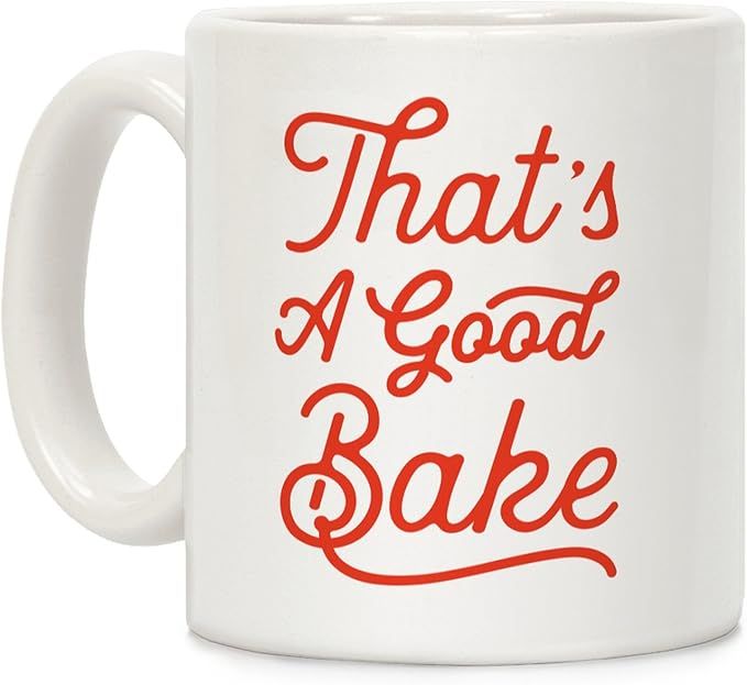 #bake - 11oz Ceramic Coffee Mug Cup, White | Amazon (US)
