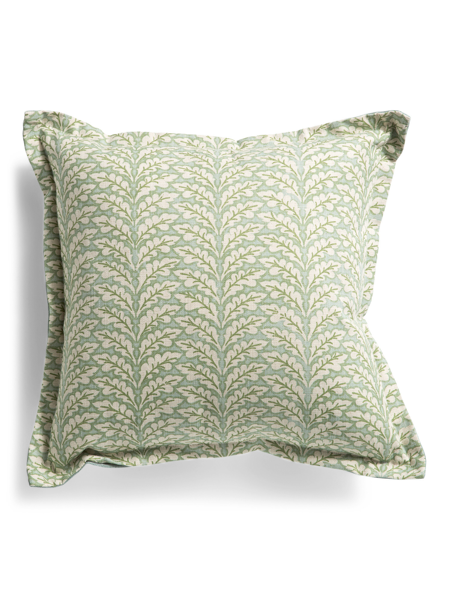 Made In Usa 22x22 Linen And Cotton Blend Floral Pillow | TJ Maxx