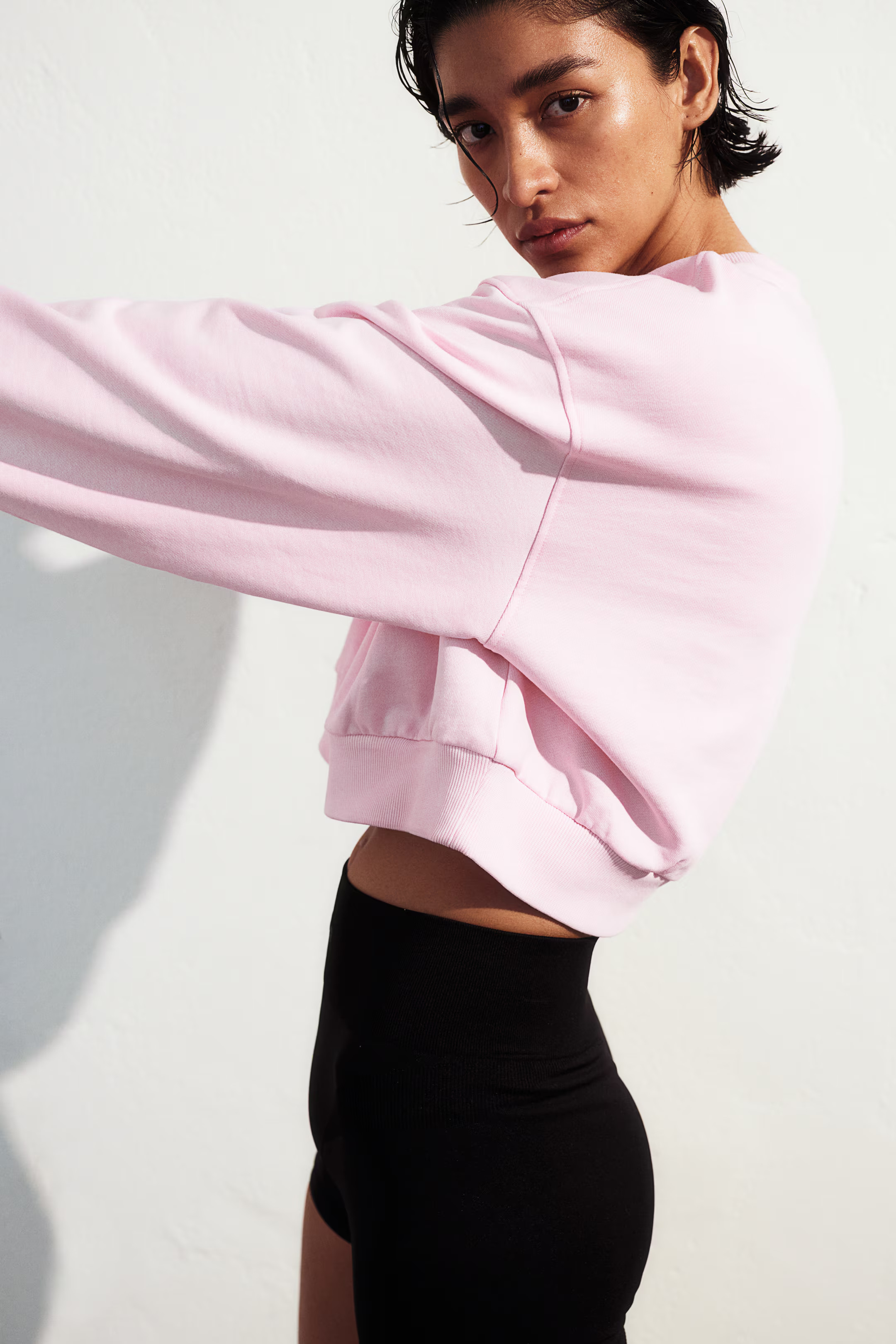 Cropped sweater - Lichtroze - DAMES | H&M NL | H&M (DE, AT, CH, NL, FI)