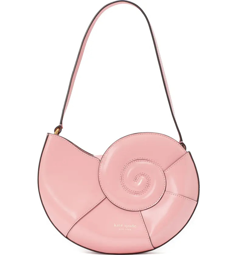 what the shell spazzolato nautilus shell leather shoulder bag | Nordstrom