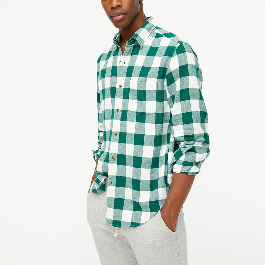 Factory: Buffalo Check Flannel Shirt For Men | J.Crew Factory